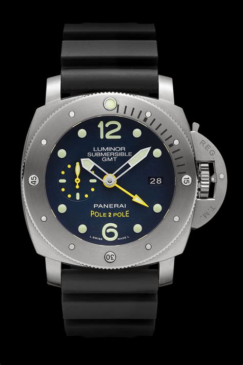 wallpaper panerai submersible gmt pole to pole|panerai luminor submersible 1950.